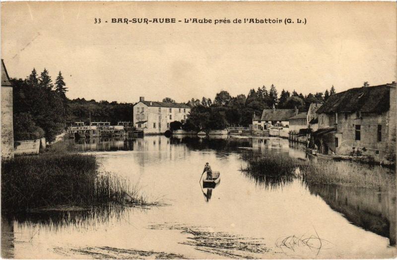 Carte postale ancienne Bar sur Aube Aube à Bar-sur-Aube