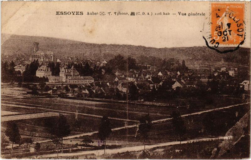 Carte postale ancienne Essoyes vue generale à Essoyes