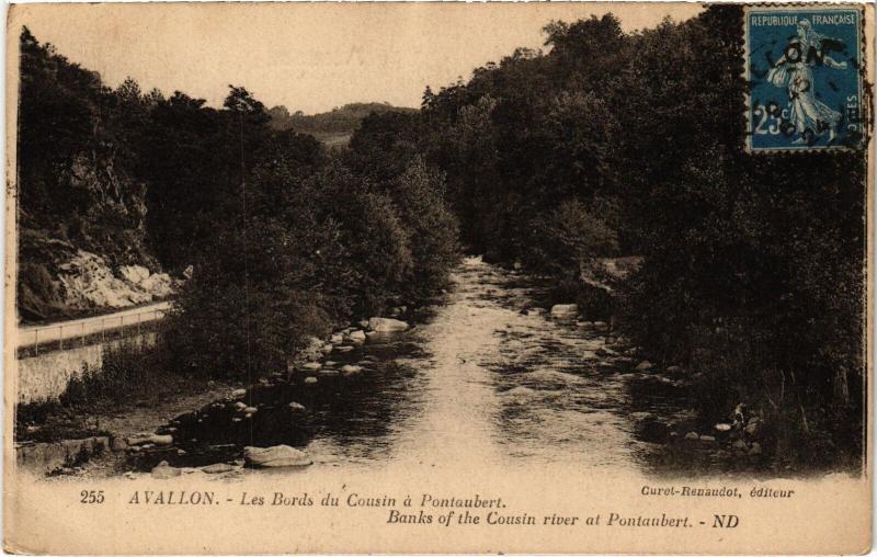 Carte postale ancienne Avallon les Bords du Cousin