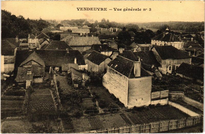 Carte postale ancienne Vendeuvre vue generale