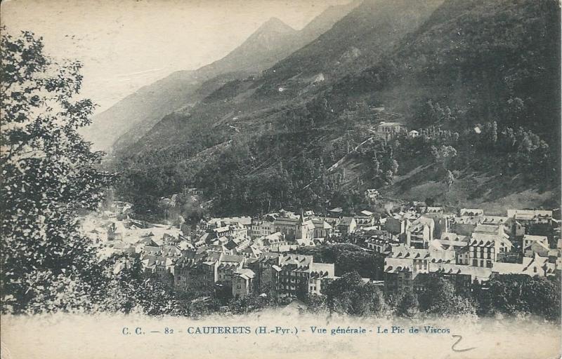 Carte postale ancienne Le pic de Viscos à Cauterets