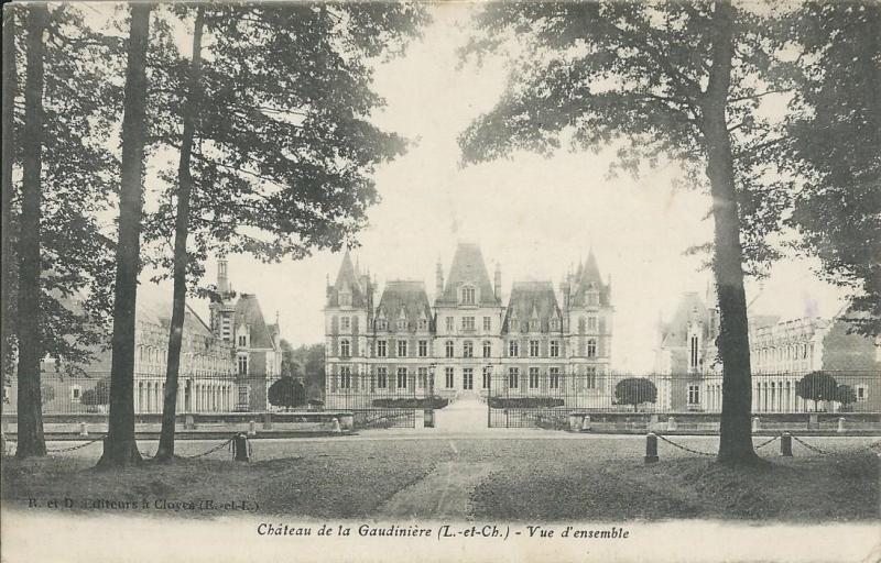 Carte postale ancienne Château de la Gaudinière à La Ville-aux-Clercs