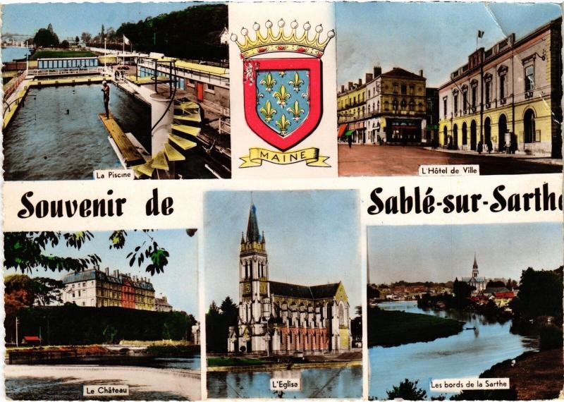 Carte postale ancienne Sable souvenir