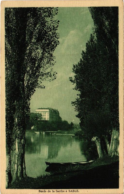 Carte postale ancienne Sable bords de la Sarthe