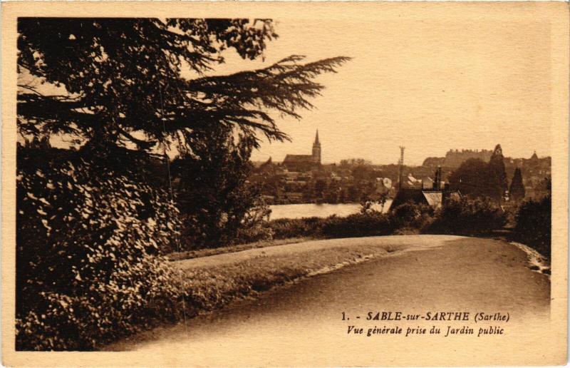 Carte postale ancienne Sable vue generale