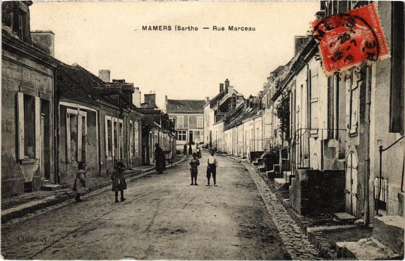 Carte postale ancienne Mamers Rue Marceau à Mamers