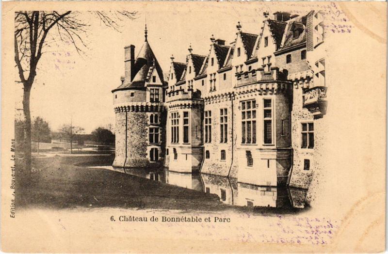 Carte postale ancienne Bonnetable le Chateau et parc