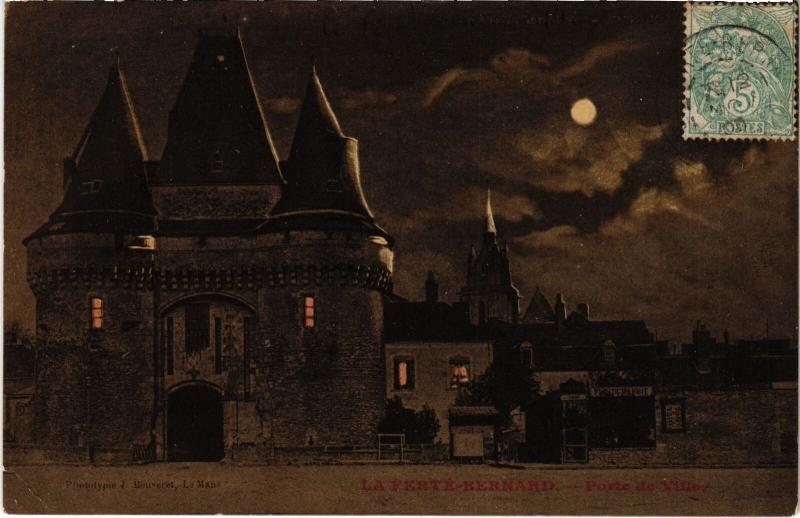 Carte postale ancienne La Ferte Bernard Porte de Ville