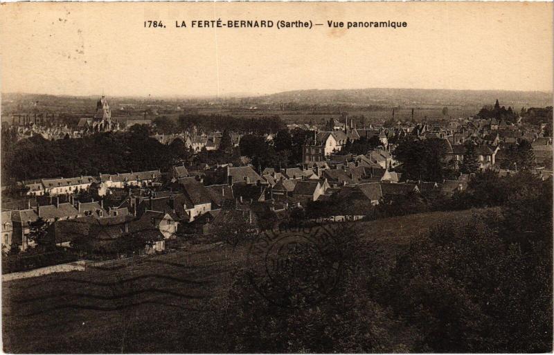 Carte postale ancienne La Ferte Bernard vue panoramique