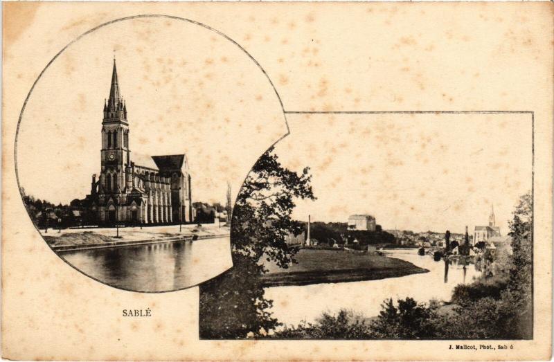 Carte postale ancienne Sable souvenir