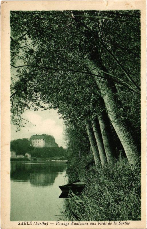 Carte postale ancienne Sable paysage d'automne aux bords