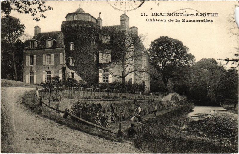 Carte postale ancienne Beaumont Chateau de la Bussonniere