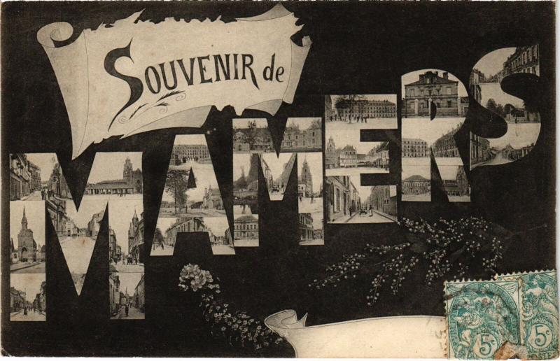 Carte postale ancienne Mamers souvenir à Mamers