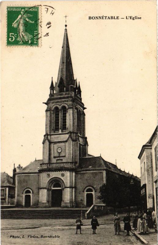 Carte postale ancienne Bonnetable Eglise