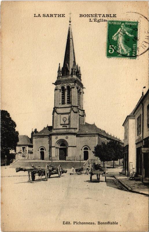 Carte postale ancienne Bonnetable Eglise