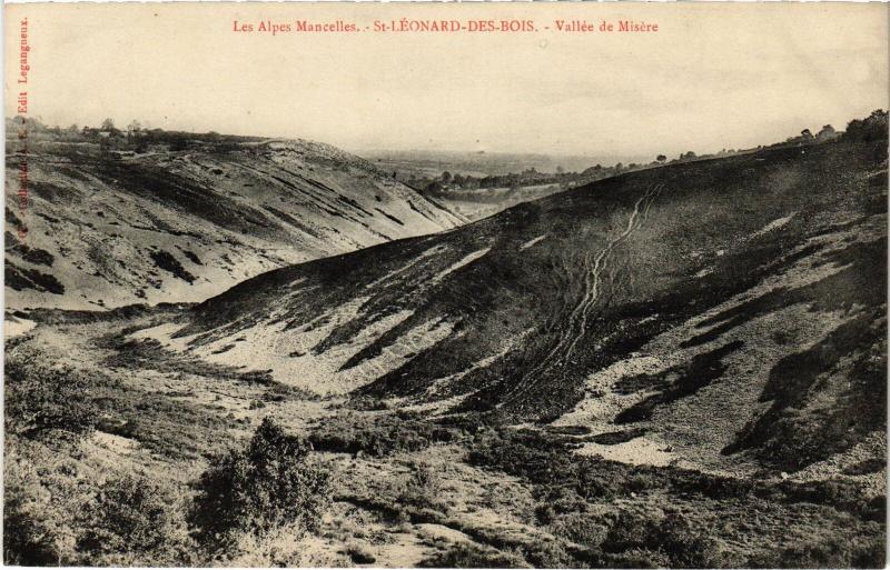 Carte postale ancienne St Leonard vallee de Misere