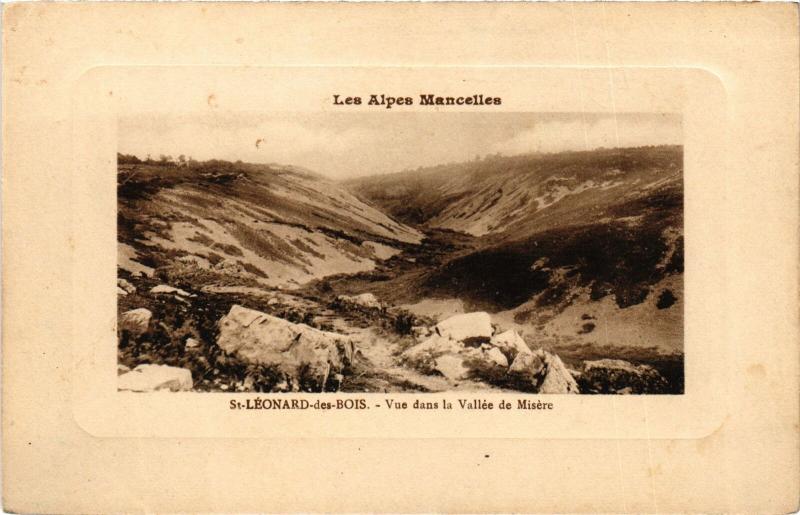 Carte postale ancienne St Leonard vue dans la Vallee de Misere