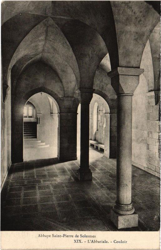 Carte postale ancienne Solesmes Abbaye Saint-Pierre à Solesmes