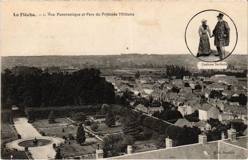 Carte postale ancienne La Fleche vue panoramique