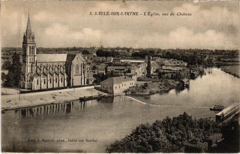 Carte postale ancienne Sable Eglise