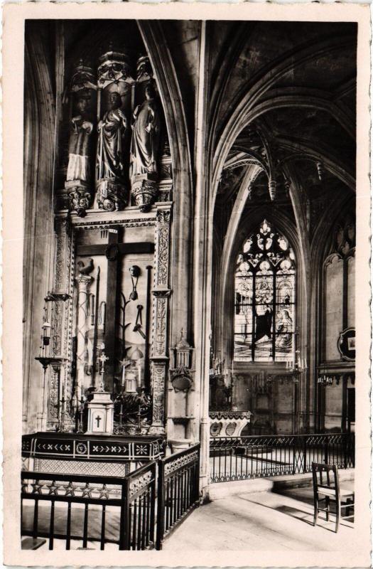 Carte postale ancienne La Ferte Bernard Eglise Notre Dame des Marais interieur