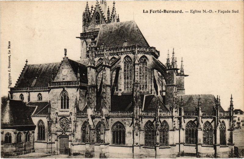 Carte postale ancienne La Ferte Bernard Eglise Notre Dame