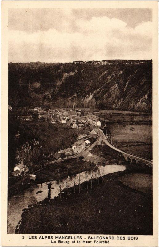 Carte postale ancienne St Leonard le Bourg Haut Fourche