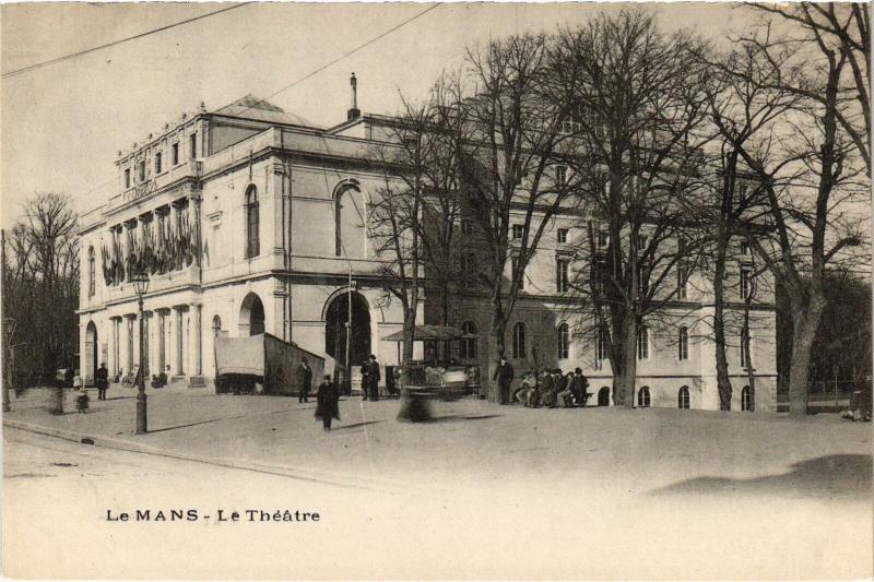 Carte postale ancienne Le Mans le Theatre au Mans