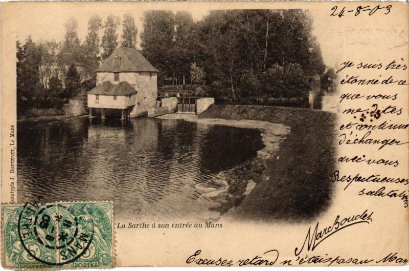 Carte postale ancienne Le Mans entree au Mans au Mans