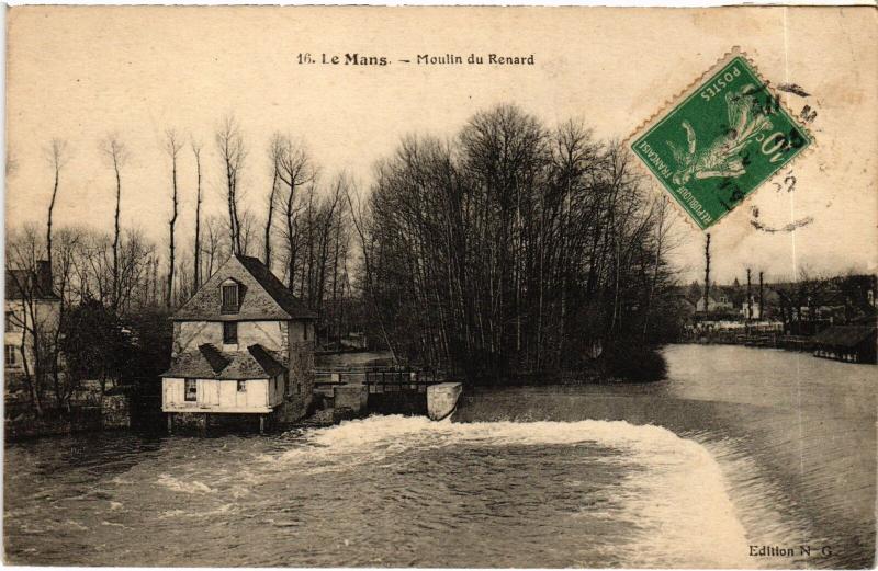 Carte postale ancienne Le Mans Moulin du Renard au Mans