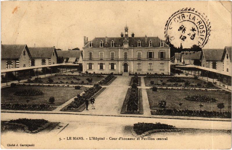 Carte postale ancienne Le Mans Hopital au Mans