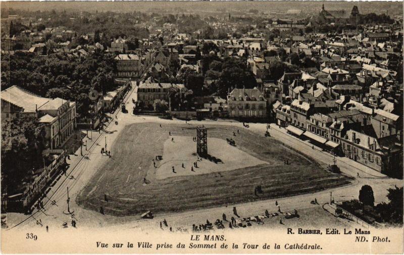 Carte postale ancienne Le Mans vue sur la ville au Mans