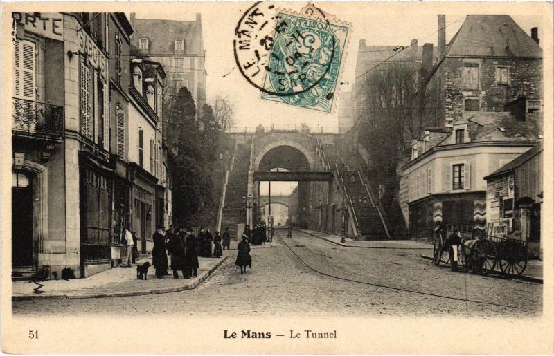 Carte postale ancienne Le Mans le Tunnel au Mans