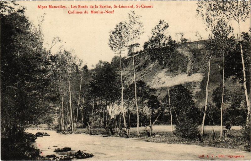Carte postale ancienne St Leonard Collines du Moulin Neuf