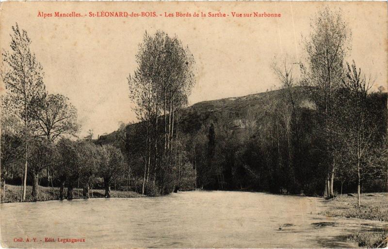 Carte postale ancienne St Leonard vue sur Narbonne