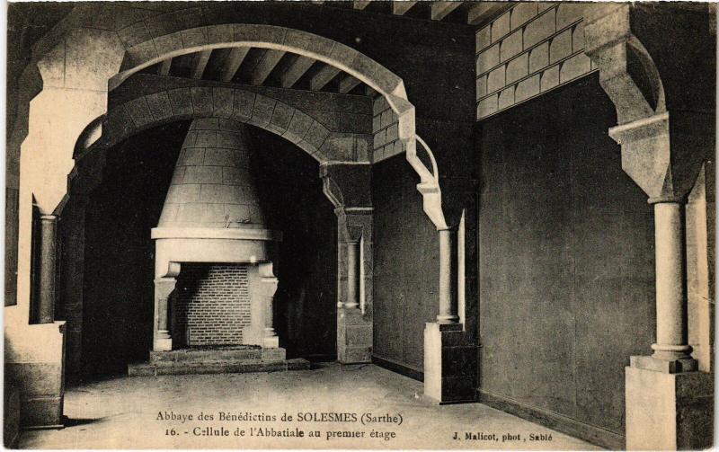 Carte postale ancienne Solesmes Abbaye des Benedictins Cellule à Solesmes