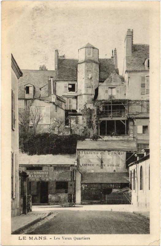 Carte postale ancienne Le Mans les vieux Quartiers au Mans