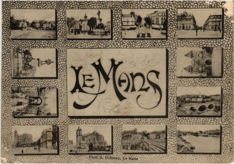 Carte postale ancienne Le Mans souvenir au Mans