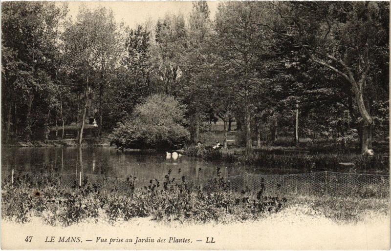 Carte postale ancienne Le Mans Jardin des Plantes au Mans