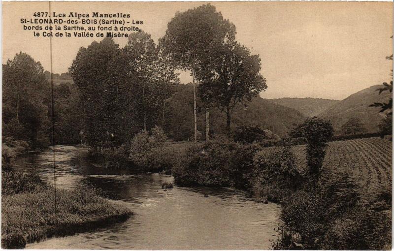 Carte postale ancienne St Leonard les bords de la Sarthe