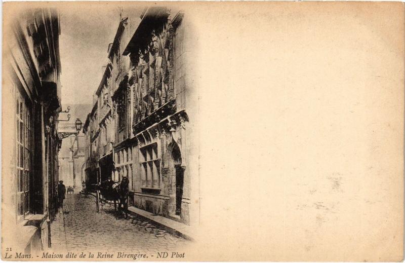 Carte postale ancienne Le Mans Maison de la Reine Berengere au Mans