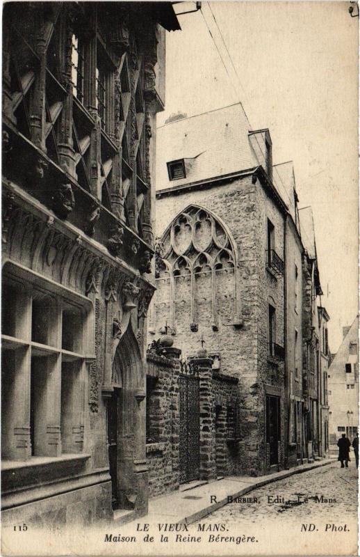 Carte postale ancienne Le Mans Maison de la Reine Berengere au Mans