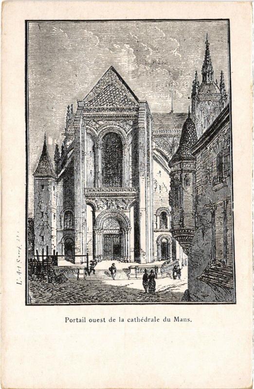 Carte postale ancienne Le Mans la Cathedrale au Mans