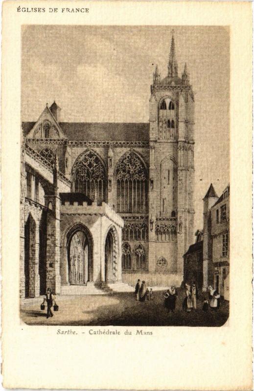 Carte postale ancienne Le Mans la Cathedrale au Mans
