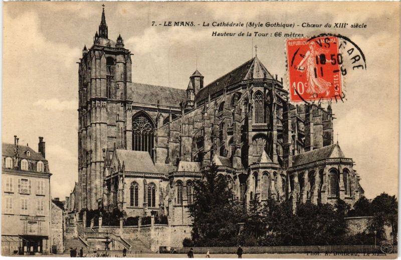 Carte postale ancienne Le Mans la Cathedrale au Mans