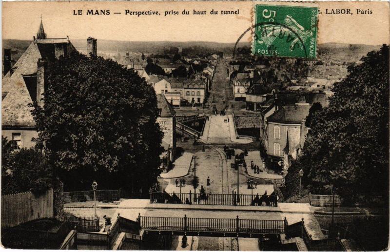 Carte postale ancienne Le Mans perspective au Mans