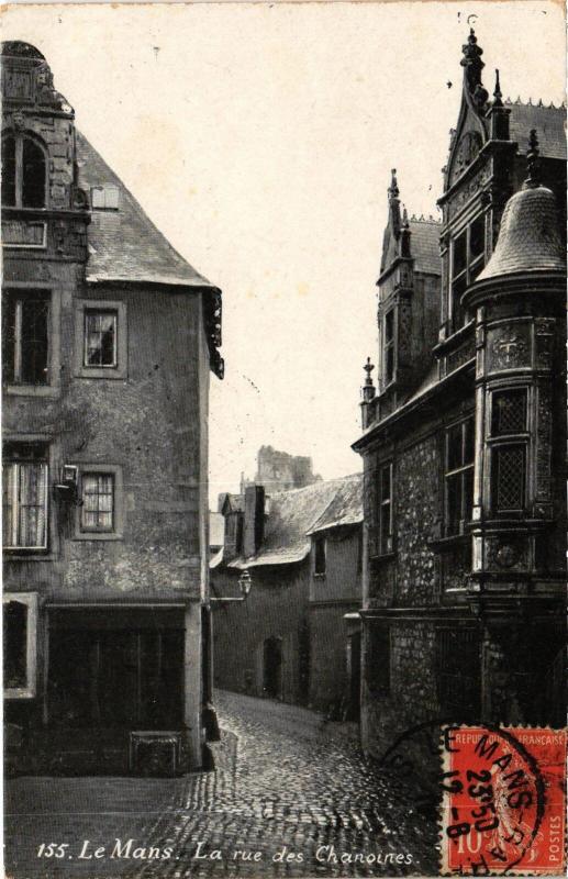 Carte postale ancienne Le Mans Rue des Chanoines au Mans
