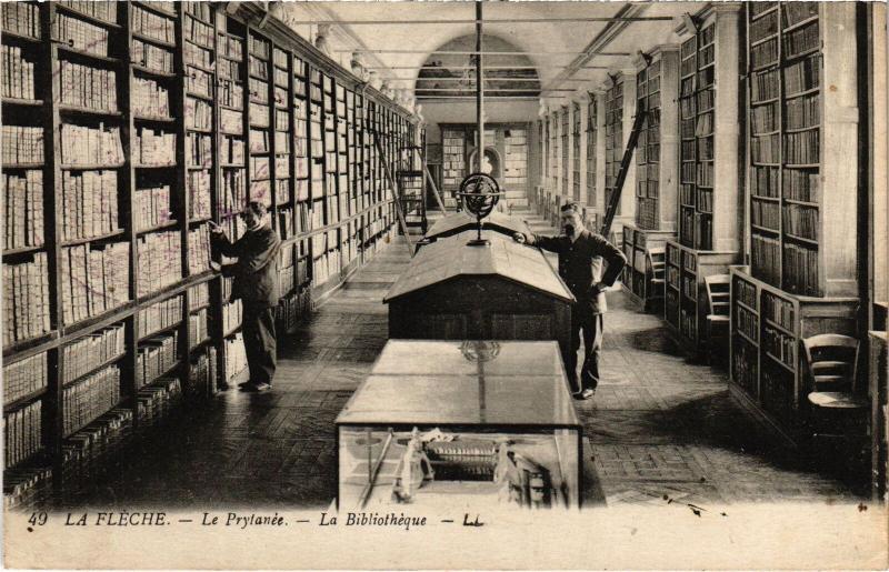Carte postale ancienne Le Mans la Bibliotheque au Mans