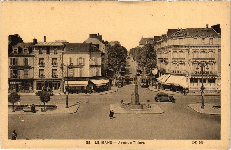 Carte postale ancienne Le Mans Avenue Thiers au Mans