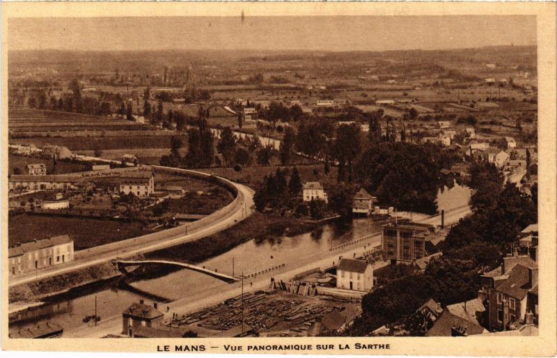 Carte postale ancienne Le Mans vue panoramique au Mans